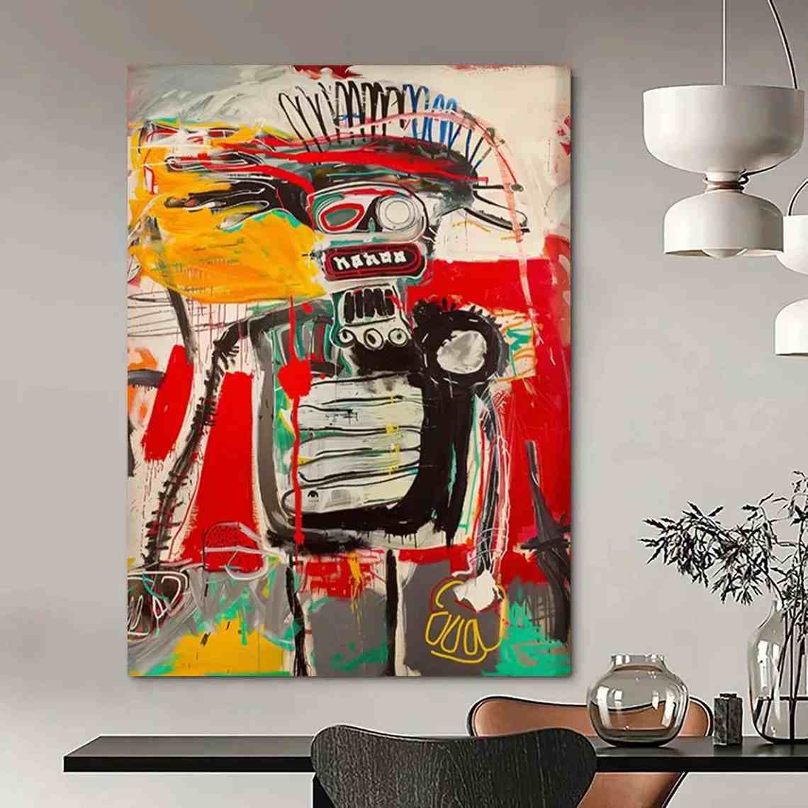 Chaotic Handmade Bold Expressionist Like Giant Abstract Wall Art 2D3PG